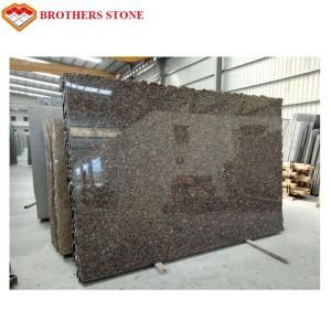 Quality Polished And Flamed Granite Stone Tiles , Natural Baltic Brown Granite wholesale