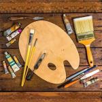 Multi Shaped Wooden Art Brushes Set For Acrylic Oil Watercolor Gouache Painting