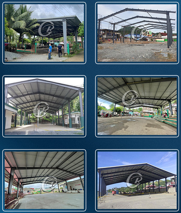 Prefab Large Span Steel Building Basketball Court / Steel Building Space Frame Structure