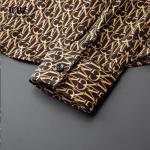 Full Sleeve Mens Designer Fashion Casual Long Sleeve Shirt Fabric Printing for