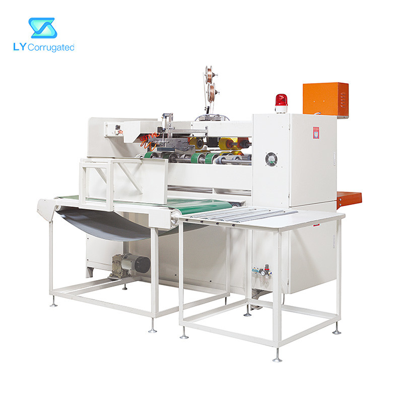 Double Servo Carton Stitching Machine 9000W Power Touch Screen Operate