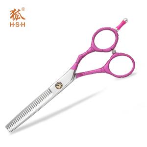 Quality Slim Colourful Professional Hair Thinning Shears Pink Painted High Precision wholesale