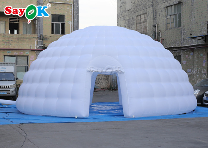 Go Outdoors Air Tent 8m Giant Inflatable Igloo Dome Tent With Air Blower For Exhibitions