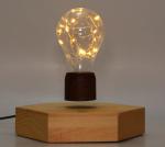 wooden base magnetic levitation lamp light led bulb for gift toys decoration