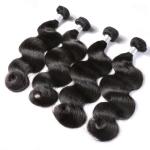 Natural Black Peruvian Human Hair Body Wave 100% Original Virgin Hair Wefts