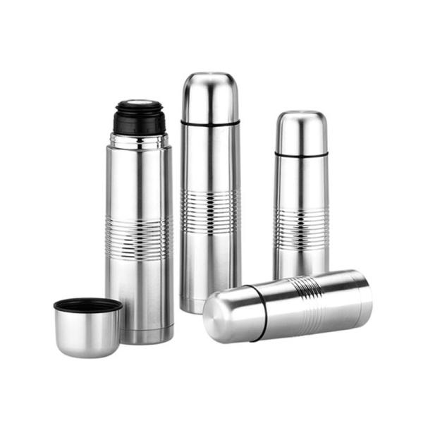 1000ml bullet thermos bottle non-slip rubber handle vacuum flask excellent