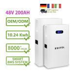 48V 10KWH Solar Battery With LCD Display 200A Lifepo4 Battery Energy Power Wall