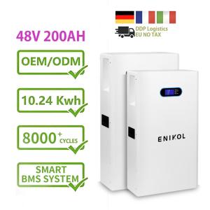 Quality Wall Mounted 48V Solar Battery 200ah 10kwh Lifepo4 Powerwall Lithium Ion Battery wholesale
