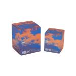 Sunset Glow Personalised Candle Boxes , Tuck End coated paper box
