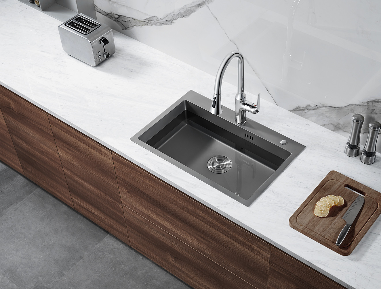 ARROW Stainless Steel Kitchen Sink , 600x430mm Single Bowl Undermount Kitchen Sink