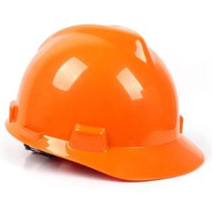 Quality Labor Protection Safety Hat MSA V Guard Orange Hard Hat For Construction Site wholesale