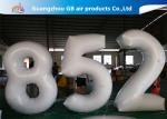 European Standard White PVC Inflatable Advertising Number Display Figure Balloon