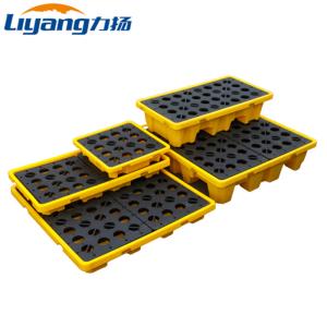 Quality Poly Plastic Spill Pallets Oil Drum Secondary Containment Pallets wholesale