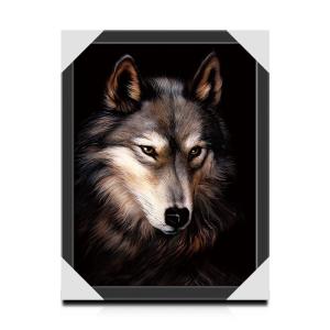 Quality 25x35cm Lenticular 3D Animal Picture With PS Frame Eco - Friendly Material wholesale