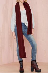 Quality wholesale winter stylish knitted scarf wholesale