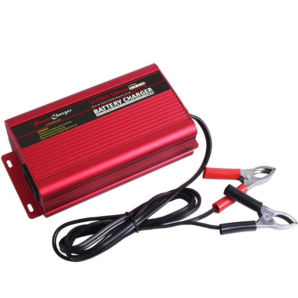 CE Aluminum Shell 12v Car Lead Acid Battery Charger MCU Controlled