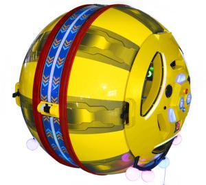 Quality Fiberglass + Metal Amusement Car Ride 360 Degree Happy Car Space Capsule wholesale