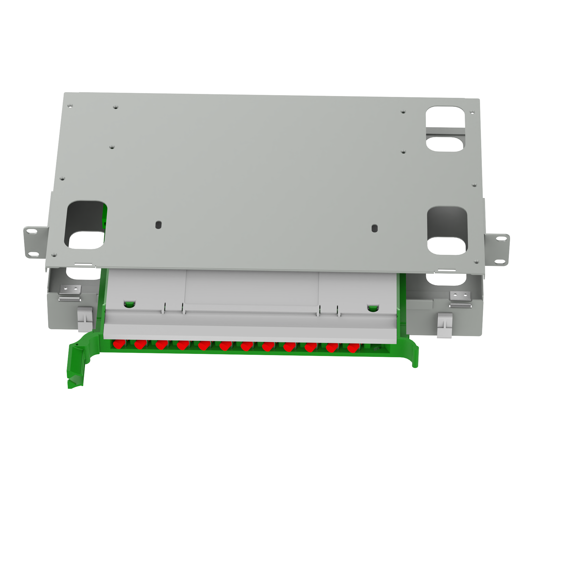 FC Type 12 Ports Optic Fiber Distribution Patchpanel Ideal for FTTX ODF in Data Centers
