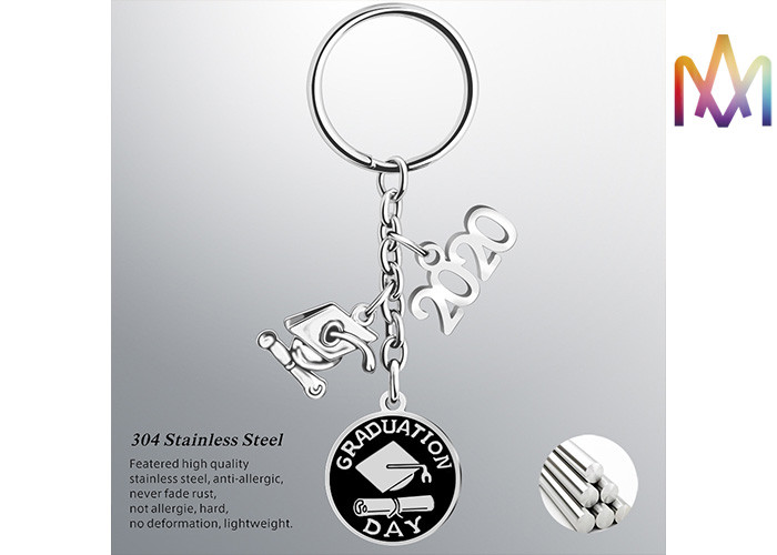 Meaningful Gift Bachelor Cap Custom Shaped Keychains