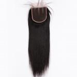 Elegant Human Hair Lace Closure 4x4 Malaysian Straight Closure, Human Hair
