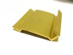 Yellow C38500 Extruded Brass Profiles , 4m Long Metal Door Profile