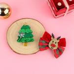 Christmas Girls Hair Accessories Set Hair Clips Christmas Bows Hair Clips Girls
