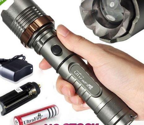 2000 Lms Ultrafire Cree XML T6 High Power Rechargeable 18650 Led Flashlight Torch