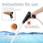 Long Nozzle Plastic Hygger Aquarium Gravel Cleaner