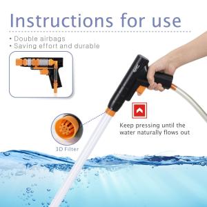 Quality Long Nozzle Plastic Hygger Aquarium Gravel Cleaner wholesale