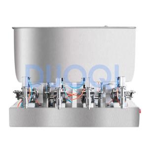 China DUOQI G4WTD Semi Matic Filling Machine for Honey Juice Detergent Oil 4 Head Nozzles 110V on sale