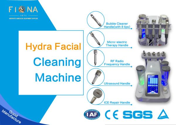 Facial Therapy Hydrotherapy Facial Machine 70cm Vacuum Suction With Ultrasound
