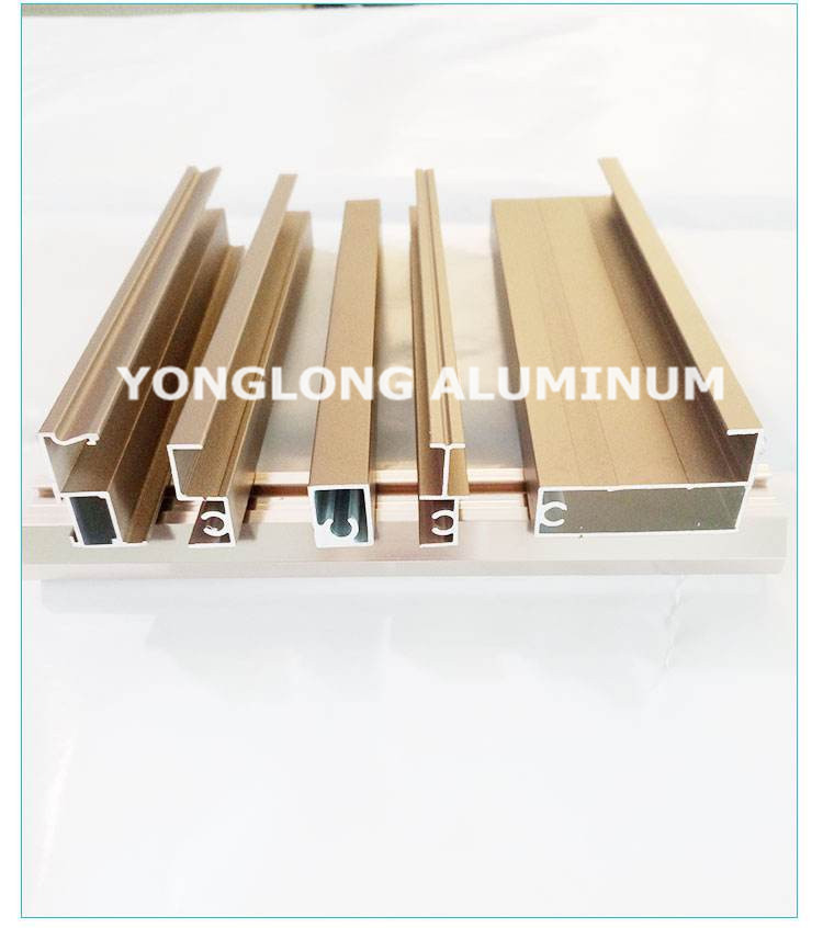 Sliding Wardrobe Anodized Aluminum Structural Framing 1.2 / 1.4 Thinckness