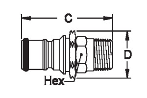 1500psi 0.25'' Nominal Stainless Steel Quick Coupling