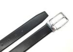Business Pin Buckle Black 3.5cm Men Leather Dress Belt