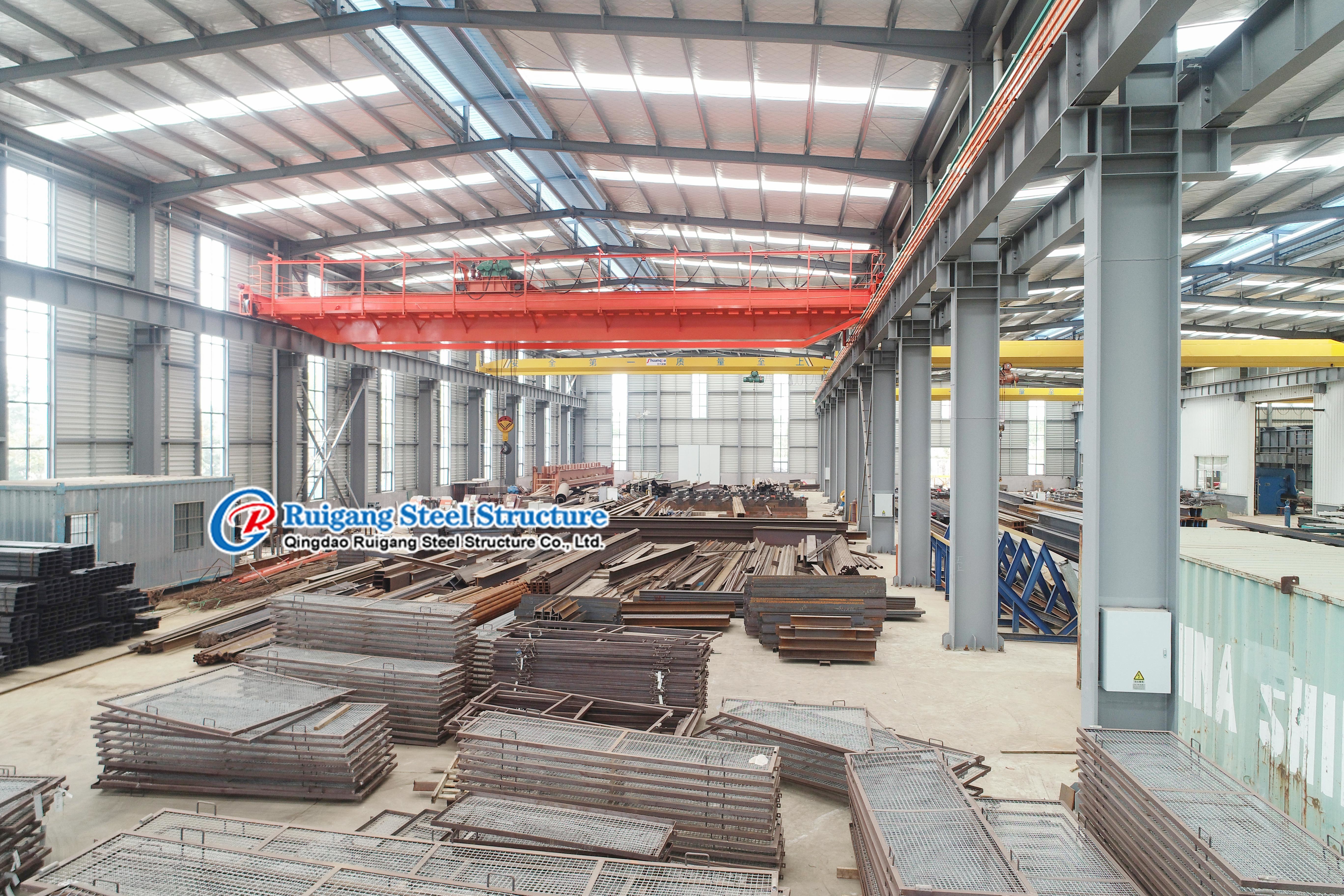 Portable Hangar Steel Frame Warehouse Construction Customized Lightweight Affordable