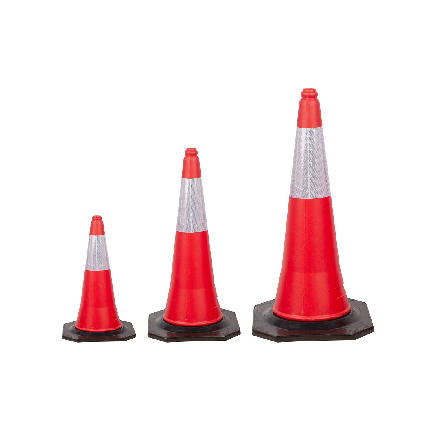 PE Plastic Road Cone For Highway Traffic Safety In Eye-Catching Orange