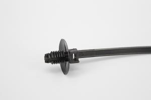 Quality DEMOELE 170mm black Car accessories spiral push mounted nylon cable ties wholesale