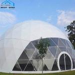 Modern Geodesic Dome Shelter Tent Clear Window VIP Cassette Flooring