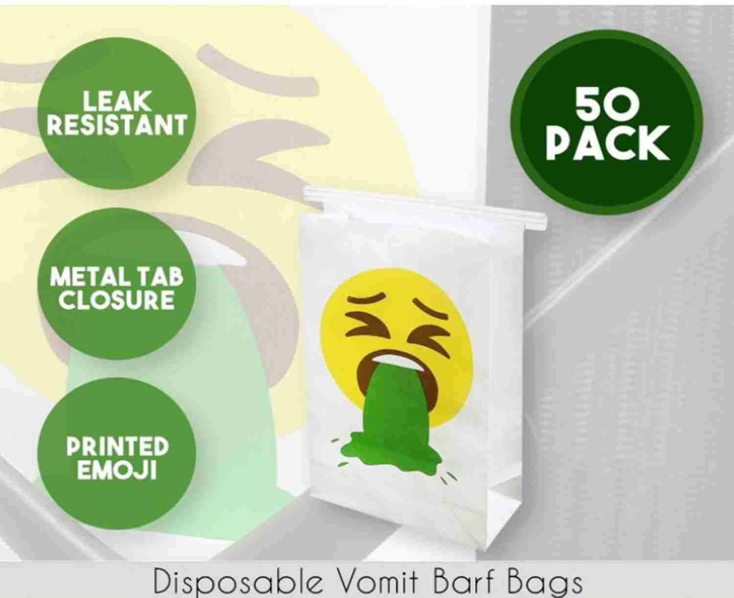 PE Lamination Disposable Airline Puke Bags Sos Paper Bag For Travel