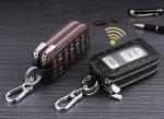Leather multi-function key chain trend car bag male small key storage bags