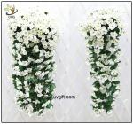 UVG artificial flowers wholesale hanging silk violet wreath for wedding flower