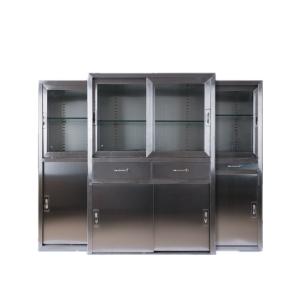 Quality Pharmacy Laboratory Chemical Work Stainless Steel Medical Medicine Storage Cabinet wholesale