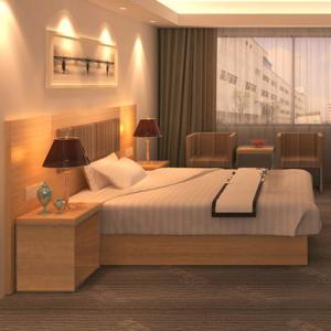 Quality Elegant Hotel Room Furniture Set Wooden Bedroom Suites With Nightstand wholesale