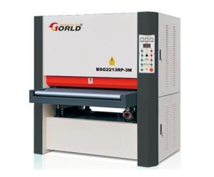 Quality 1220mm Width Plywood MDF Particle Board Two Heads Light Duty Wide Belt 3M Roller Polishing Sander BSG2213RP-3M wholesale