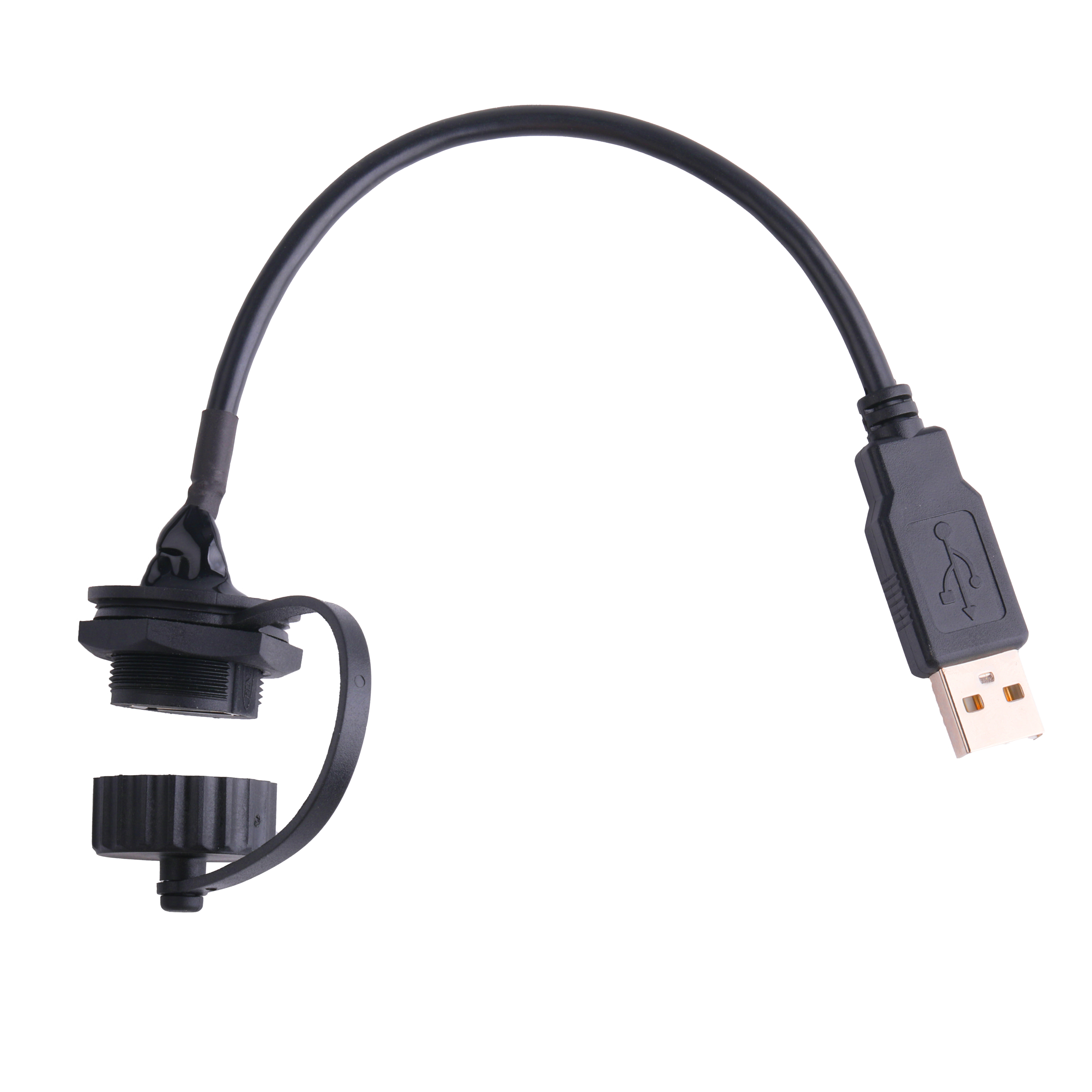 USB 2.0 A Female Connector With Shield And Cap To USB 2.0 A Usb Cables Made To Measure