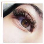 black Cruelty Free 15mm Classic Lash Extensions 13 rows