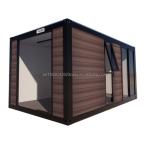 Mobile Modular Family Customized Outdoor Glass Wooden Garden Hut Camping Hotel