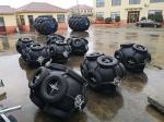 Natural Rubber Floating Pneumatic Marine Fenders Integral Winding ISO17357