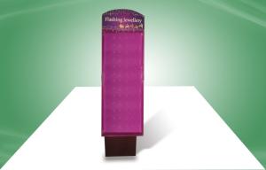 Quality Fashionable Cardboard Display Shelves , Jewelry Hook Rack SGS / ISO wholesale