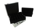 Light Weight Portable Watch Case Aluminum Watch Carry Box Silver Removable Trays